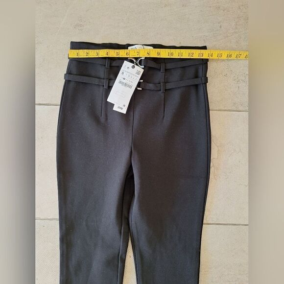 ZARA Black Pants  with a side slit at the bottom size S - Picture 5 of 8